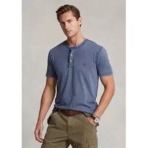 U S Polo Assn. Slub Jersey Henley‎ Short Sleeve Shirt Men's Preppy Blue Size XXL